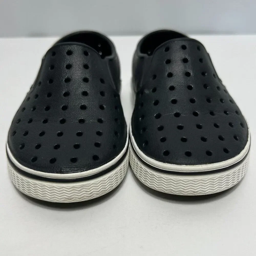 Native Jefferson Size C8 Black Breathable Durable Versatile Toddler Shoes